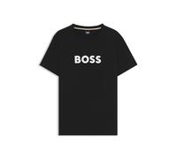 Hugo Boss T-shirt Boss 10249533 01 en coton logo imprimé manches courtes Noir M Homme
