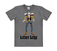 T-shirt 100% coton Logoshirt® Easy Fit Lucky Luke Cowboy (Gris) - L