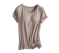 T Shirt 2026 Femme Top UV Vintage Large Paillette Rond Pyjama Mademoiselle Kimono Jersey Jolie Élégant Cintree Annee Américaine Elastique Pailletée Imprimées Pastel