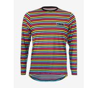 T-shirt 226ERS Running Hydrazero Stripes manche longue rose jaune bleu - XXS