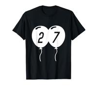 T-Shirt 27e Anniversaire tournant 27 Ans Cadeau d'anniversaire 27 Ans T-Shirt