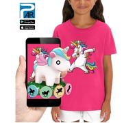 T-shirt 3D animé LICORNE - Licorne qui fait un DAB - PIXEL EVOLUTION - Enfant - Réalité Augmentée 8 ans