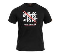 Pentagon 3T T-shirt Trekking Chasse Pêche Outdoor Trekking Camping Voyage Noir