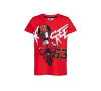 T-Shirt 63 Pecco Bagnaia Ducati Corse Enfant Moto Gp Officiel Rouge