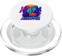 T-Shirt 67 Auntie Halloween Mème Squelette Citrouille Fantôm PopSockets PopGrip pour MagSafe
