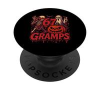 T-Shirt 67 Gramps Mème Halloween Squelette Citrouille Fantôm PopSockets PopGrip Adhésif
