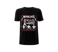 Rock Off officially licensed products Metallica T Shirt M72 Seasons Charred Band Logo Nouveau Officiel Unisex Noir Size S