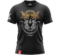 T-shirt 8 Weapons Sak Yant Tigers Noir XL