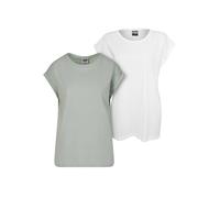 T-shirt à épaules allongées femme Urban Classics (x2) Vert XL