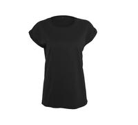 T-shirt Ã Ã©paules dÃ©nudÃ©es femme Build Your Brand Noir S