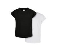 T-shirt Ã Ã©paules dÃ©nudÃ©es fille Urban Classics Organic (x2) Noir 5/6 ans