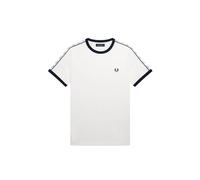 T-shirt Ã bordures contrastantes avec bande Fred Perry Blanc S
