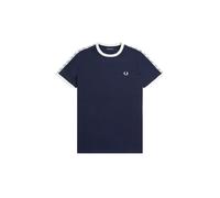 Fred Perry T-shirt Taped Ringer à bordures contrastantes, manches courtes – Bleu XL