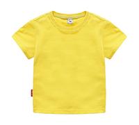 T-shirt à col rond avec coupe classique pour et fille | Cotton Soft Multi Pack à manches courtes Basic et Pro Shirt, jaune, 2-3 ans