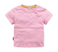T-shirt à col rond avec coupe classique pour et fille | Cotton Soft Multi Pack à manches courtes Basic et Pro Shirt, Rose, 2-3 ans