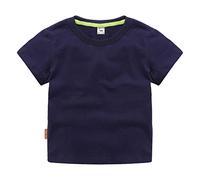 T-shirt à col rond avec coupe classique pour et fille | Cotton Soft Multi Pack à manches courtes basique et cadeaux, Marine, 2-3 ans
