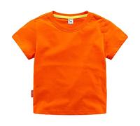 T-shirt à col rond avec coupe classique pour et fille | Cotton Soft Multi Pack à manches courtes basique et cadeaux, c, 3-4 ans