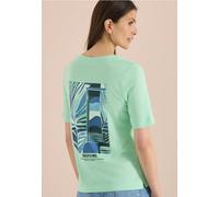 T-shirt à col rond avec impression sur le dos