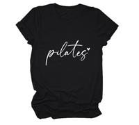 T-shirt à col rond avec imprimé graphique pour un usage quotidien décontracté, haut doux, confortable et léger, idéal pour tout le monde combiné avec un pantalon, portable toute l'année, facile