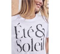 T-shirt à col rond avec imprimé texte