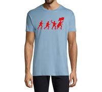 T-shirt à col rond en coton pour homme WW2 Soldiers Bleu clair, bleu clair, S