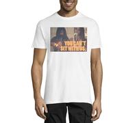 T-shirt à col rond en coton pour homme « You Can't Sit with Us Smoking Girl » Blanc, blanc, 3XL
