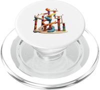 T-Shirt à col Rond en marbre PopSockets PopGrip pour MagSafe