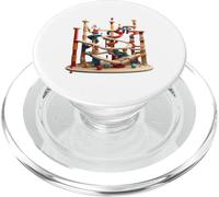 T-Shirt à col Rond en marbre PopSockets PopGrip pour MagSafe