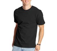 T-shirt à col rond et manches courtes pour homme conçu pour une utilisation en couche de base, sous-vêtements, couche inférieure sous les hauts ordinaires (3XL, noir)