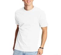 T-shirt à col rond et manches courtes pour homme conçu pour une utilisation en couche de base, sous-vêtements, couche inférieure sous les hauts ordinaires (2XL, blanc)