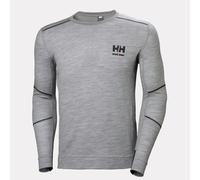 T-shirt à col rond HH LIFA Merino gris mélangé - HELLY HANSEN - 75106_930