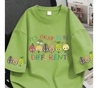 T-shirt à col rond imprimé "Ne vous inquiétez pas des erreurs", mode d'été décontractée pour femmes grandes tailles, manches courtes, convient pour les vacances d'été, la plage, les jours fériés, le p
