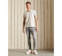 T-shirt à col V en coton bio Superdry Vintage Logo Gris XL