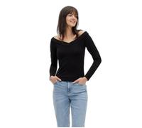 T-shirt à col V épaules dénudées manches longues femme Pieces Maliva - black - M S