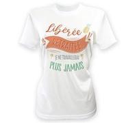 t-shirt à dédicacer polyester retraite femme - m/l - blanc - sud trading cd7716+ret Blanc G