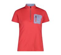 T-shirt à demi-zip femme CMP Rouge