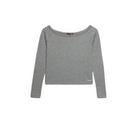 T-shirt à dentelle femme Superdry Ath Ess Gris S