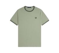 T-shirt Ã double liserÃ© contrastÃ© Fred Perry Vert S