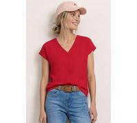 Street One T-Shirt texturé avec Bande adhésive Salsa Red 44