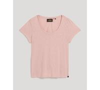 Superdry Scoop Short Sleeve T-shirt Rose S Femme