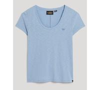 T-shirt à encolure dégagée femme Superdry Bleu M