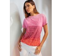 T-shirt à encolure ronde effet vaporeux chic - Rick Cardona - fraise imprimé FRAISE IMPRIMÉ 40
