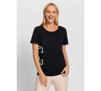 T-shirt à encolure ronde inscription tendance - Rick Cardona - noir NOIR 46