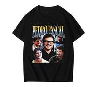 T-Shirt À Enfiler Classique À Épaules Tombantes,Pedro Pascal Haut Sportif Et Décontracté, Confortable Et Respirant (1 L)