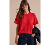 T-shirt à épaules tombantes, col rond et bande de renfort