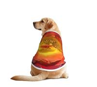 T-shirt à fleurs vives pour chiens - Vêtements pour chiens de grande et moyenne taille - Chemises confortables pour chien, parfaites pour un usage quotidien