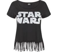 Star Wars - T-shirt à franges avec logo - Femme - UTNS4258 Noir G