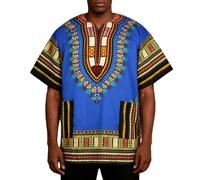 T-Shirt, À Imprimé Africain pour Un Look Décontracté Au Quotidien, avec Une Coupe Et Un Tissu Modernes., Style Vintage Rétro