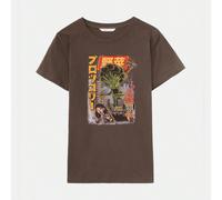 T-shirt à imprimé dessin animé, école SHEIN X découvre des artistes indépendants, présente leurs créations sur nos vêtements et leur donne les moyens de faire de leurs rêves une réalité !L,M,S,XL,XSCa