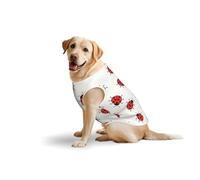 T-shirt à imprimé doux à motif moucheté infini pour grands chiens, vêtements confortables en coton extensible pour chien, sweat-shirt sans manches (3XL-5XL)